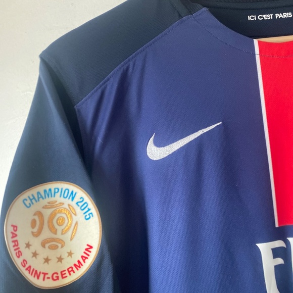 Nike L Paris Saint-Germain (PSG) 2015 -2016 Ibrahimović 10 Jersey - Picture 7 of 14
